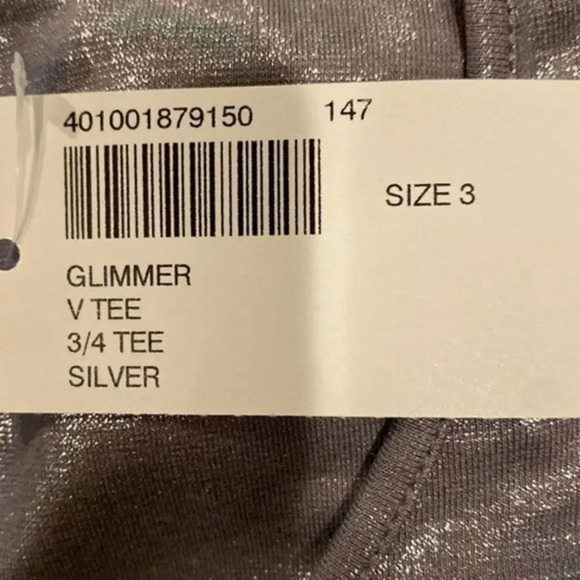 Chico’s Glimmer Silver blouse - Picture 7 of 11